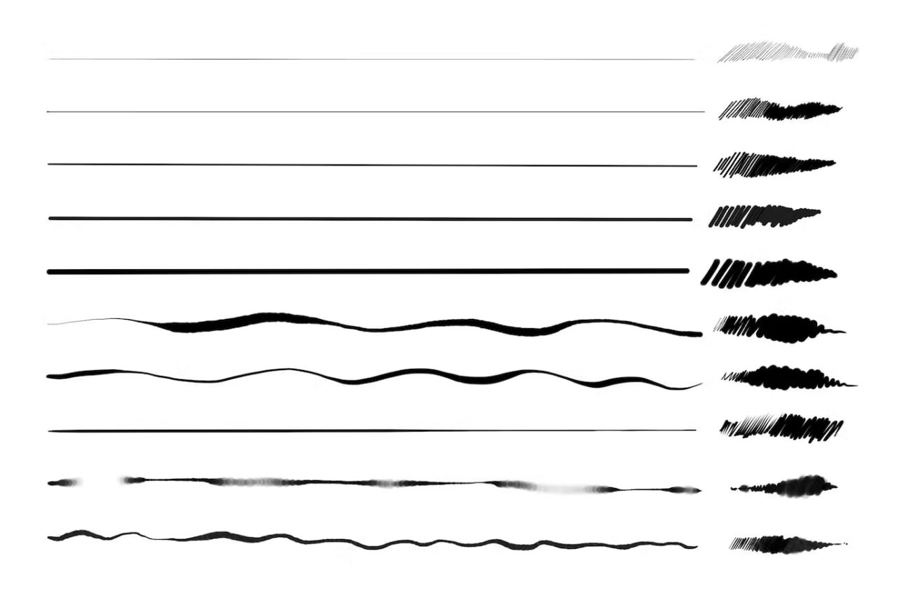 Procreate极细线条描边笔刷